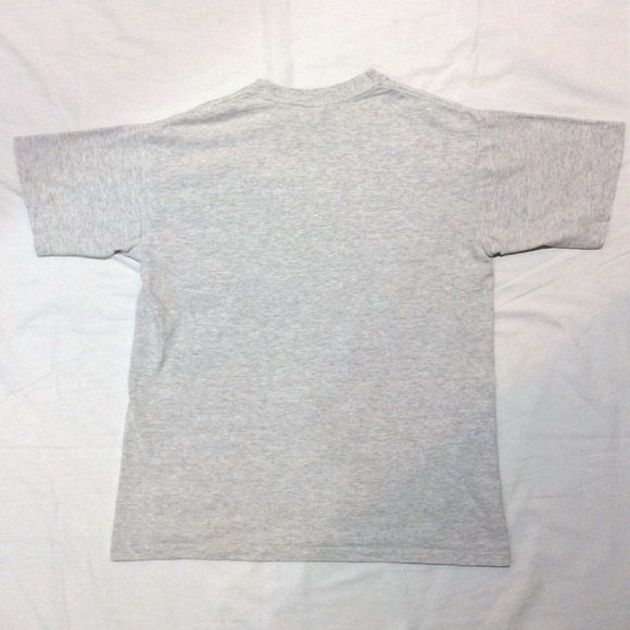 Vintage Chicago Bulls T-Shirt NBA Gray Made in USA Sz Lg Da Bulls Nutmeg Tee - Picture 6 of 6